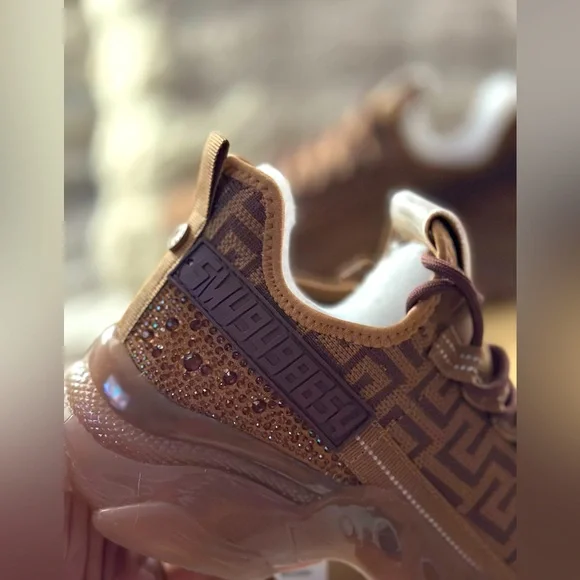 🍫BRAND NEW STEVE MADDEN MAXIMA CHOCOLATE🍫SNEAKERS SZ 9.5🔥RARE STYLE & COLOR🔥 - Picture 4 of 12